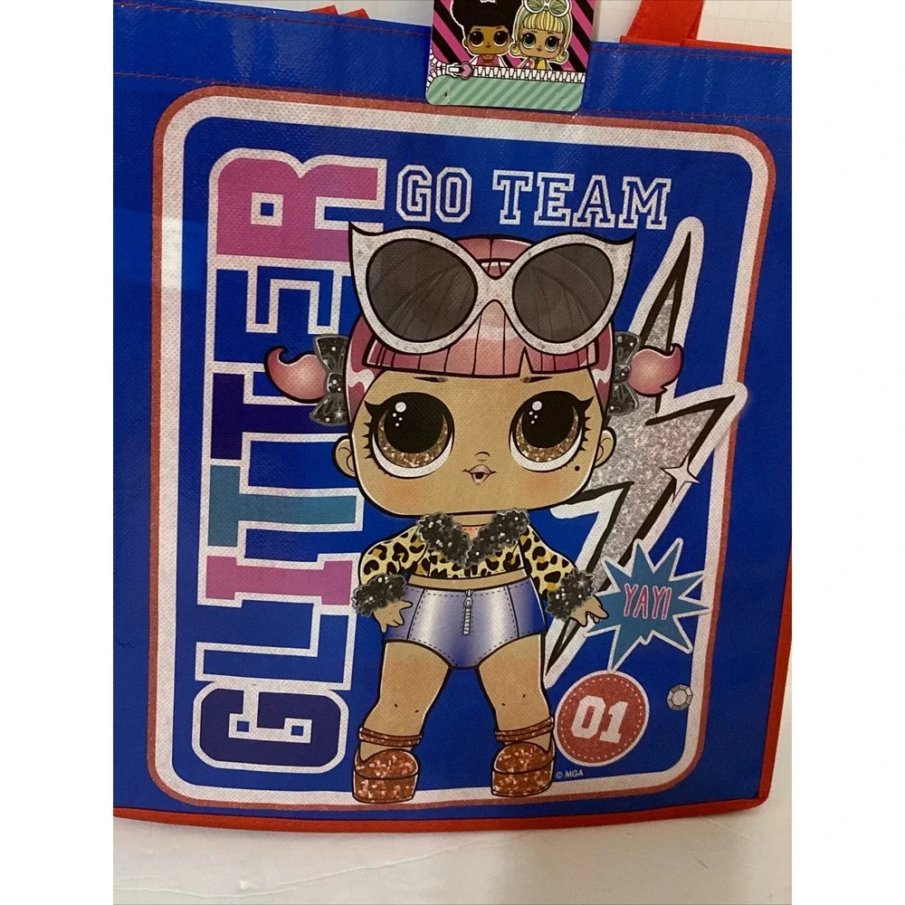 New LOL Surprise #SquadGoals kids reusable tote Shopping bag Miss Punk A32